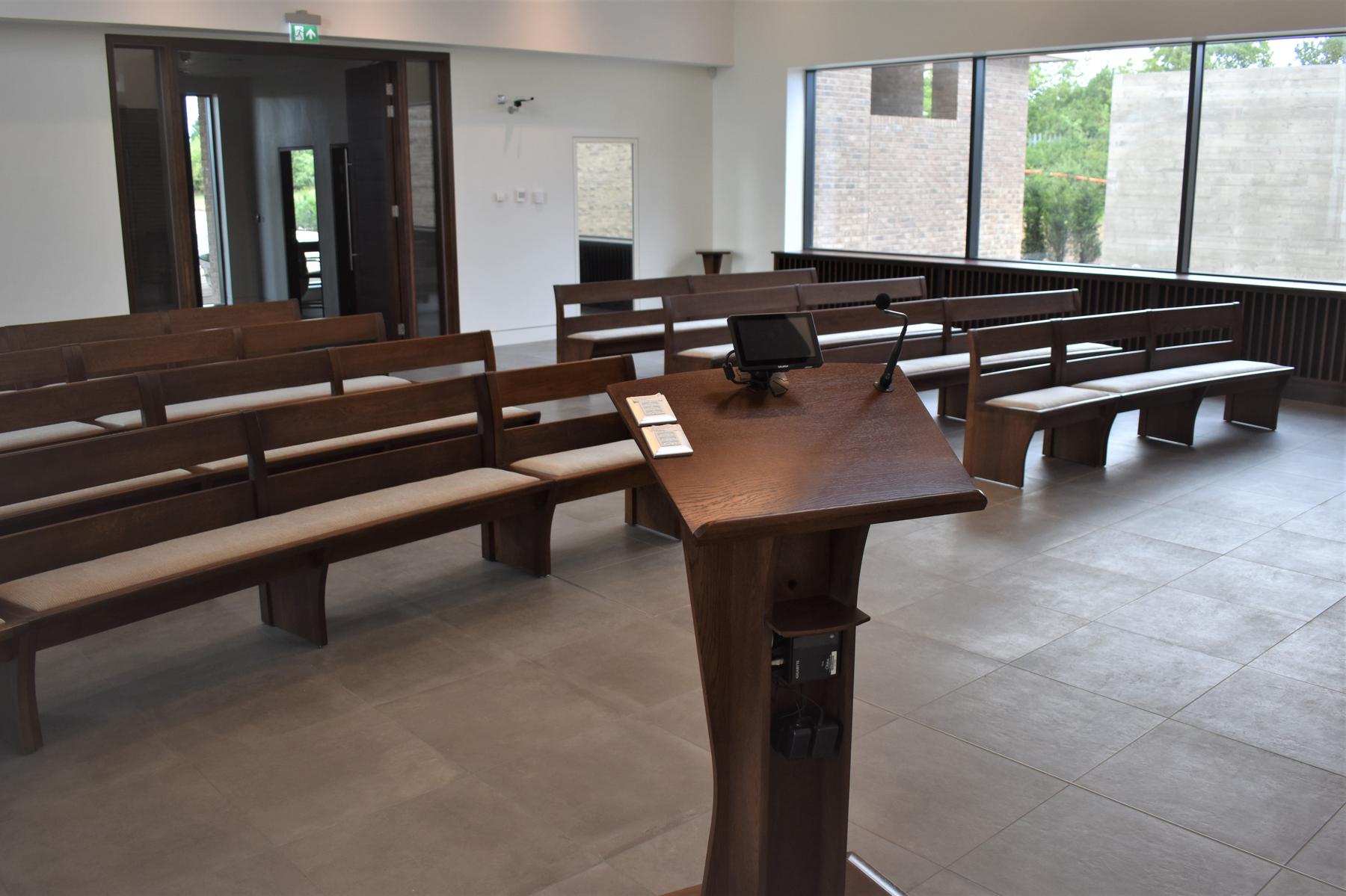 Stockton Crematorium lectern & AV control