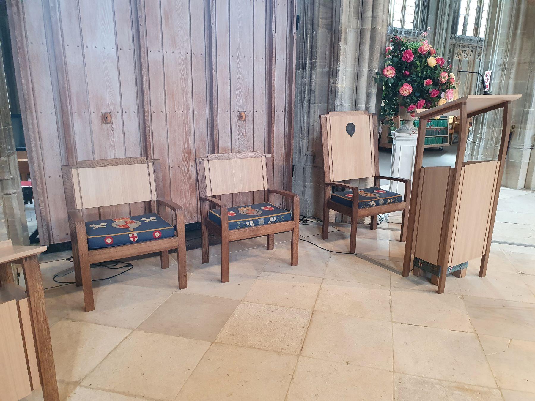 St Georges Chapel, Windsor Castle, clergy seating and high reader
