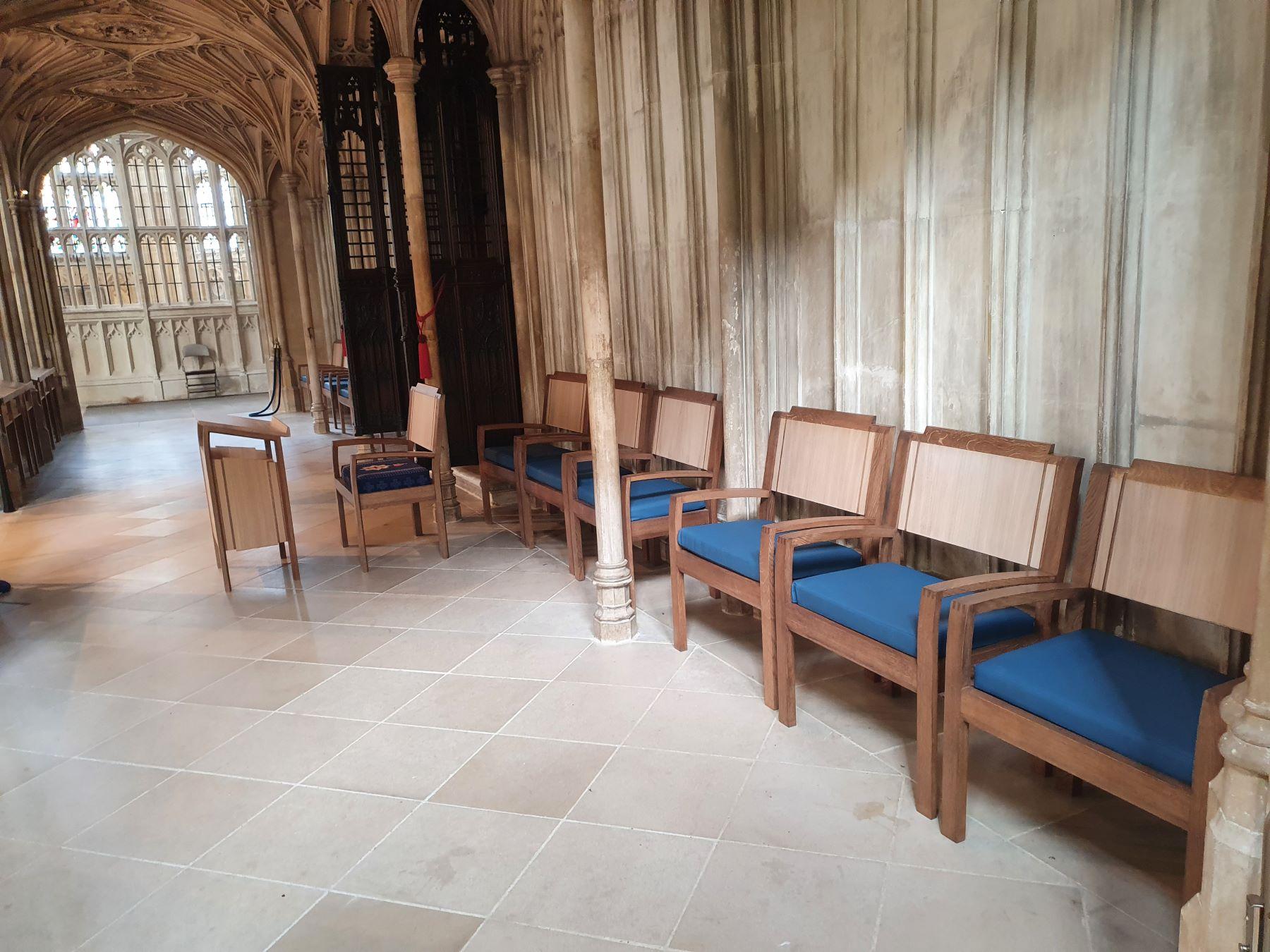 St Georges Chapel, Windsor Castle, Military Knights and Military General seating and readers
