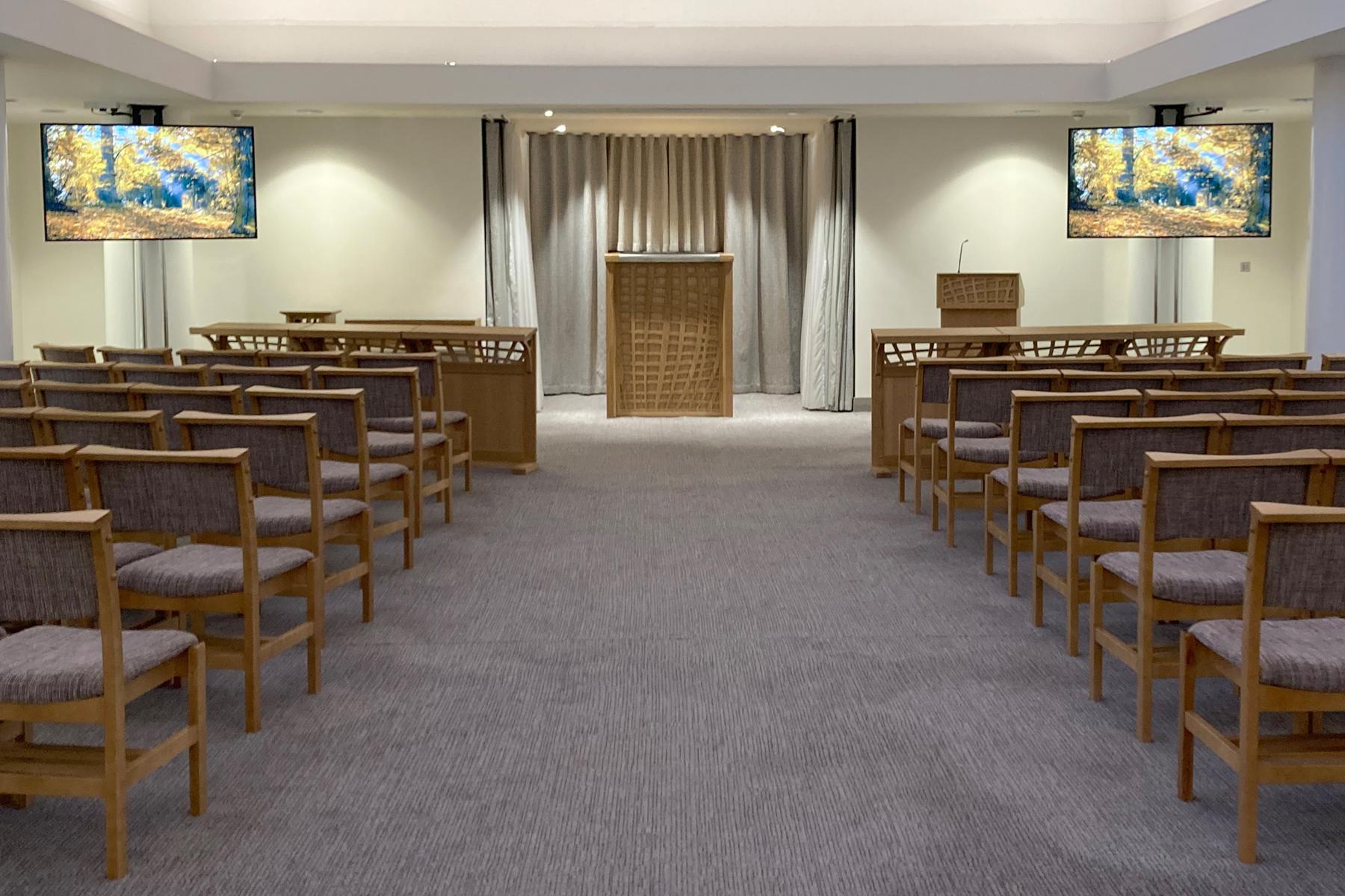 St Helens Crematorium view of chapel from rear