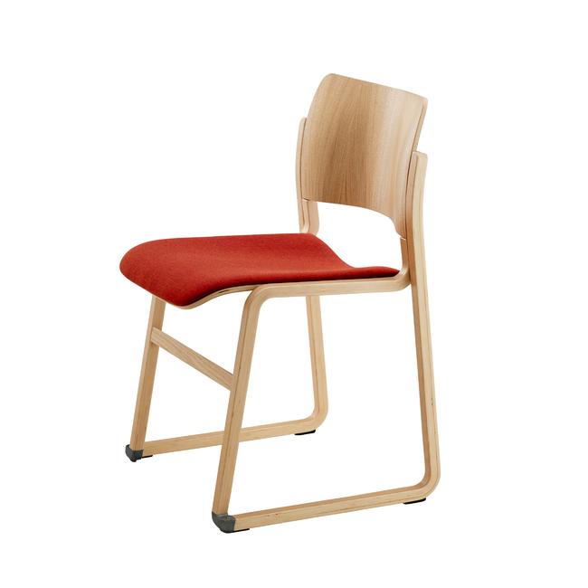 Howe 40/4 Upholstered Wood Stacking Chair